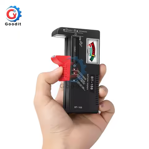 Universal BT168 Digital Battery Tester Volt Checker for AA AAA 9V Button Multiple Size Battery Teste