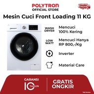 POLYTRON Mesin Cuci Front Loading 1 Tabung 11 Kg Wonder Wash Automatic PFL 1105