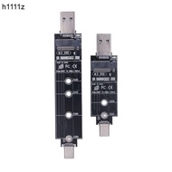 Dual Protocol M2 SSD Adapter 10Gbps USB 3.2 GEN2 USB-A + Type C Riser RTL9210B Chip B+M/M Key for M.