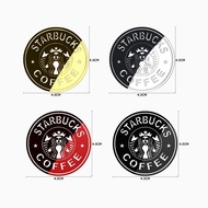 Starbucks Metal Sticker starbucks Coffee Logo Personal Decorative Small Sticker cde98