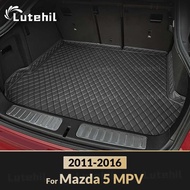 High Quality Leather Car Trunk Mat For Mazda 5 MPV 2011 2012 2013 2014 2015 2016 Custom Car Accessor