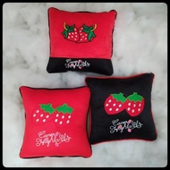 Square Soft Pillow Strawberry Design 36cm