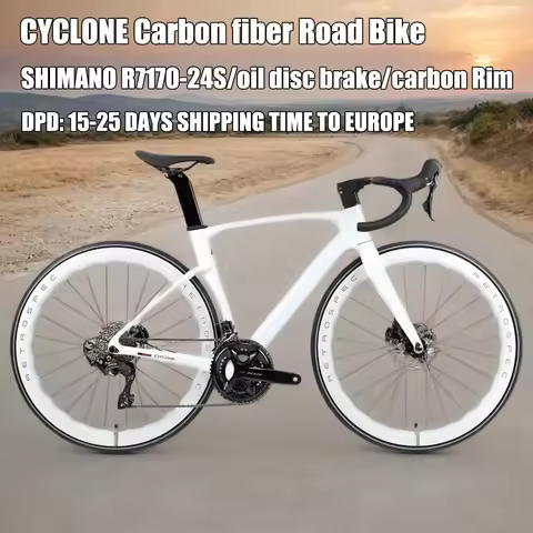 TWITTER CYCLONE Carbon Fiber Road Bicycle R7170-24S Road Racing Bicycle Oil Disc Brake Gravel Bicicl