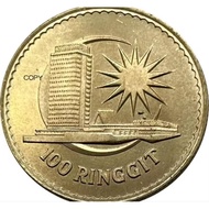 Replika Syiling 100 Ringgit Tunku Abdul Rahman Brass Metal Coin Koleksi Duit Lama (Copy)