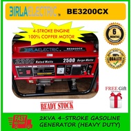 BIRLA ELECTRIC BE3200CX 2KVA PORTABLE 4-STROKE GASOLINE GENERATOR (100% COPPER MOTOR)