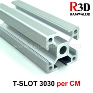 T Slot Aluminum Profile Extrusion Frame TSlot 3030 per 1cm