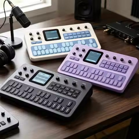 M-VAVE FM-1 Portable FM Synthesizer Effect Pedal 6 Operator 32 Algorithm 128 Presets Built in Speake