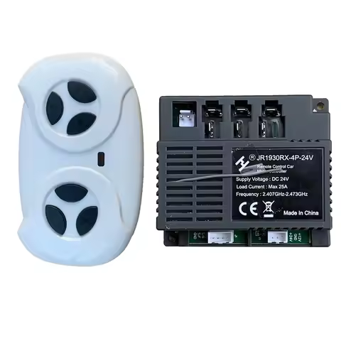 JR1930RX-4P 24V 2.4G Bluetooth Remote Control and Receiver (Optional) for Kids Powered Ride on Car R