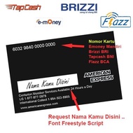 American Express Custom AMEX Card E-Money GLOSSY print original mirp TP