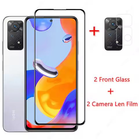 For Xiaomi Redmi Note 11 Pro Glass for Redmi Note 10 11 12 Pro 5G 11s Tempered Glass Screen Protecto