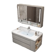 Modern Minimalist Ceramic Integrated Bathroom Cabinet Combination Washstand Wash Basin Wash Basin Bathroom Cabinet Intelligence