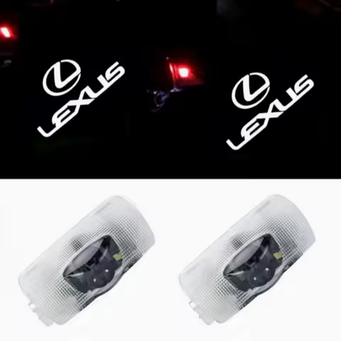 2pcs Car Door Welcome Light Logo Projector Lamp For Lexus F SPORT GX460 Ct200h IS250 ES 220D IS200 F