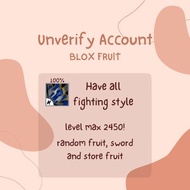 Blox Fruit Account | Unverify 100% | Max Level