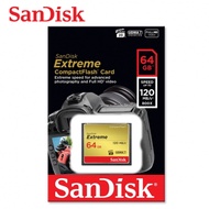 SanDisk Extreme CompactFlash 64GB 記憶卡 專業攝影 錄影 高速記憶卡 CF卡（SD-CF120M-64G）