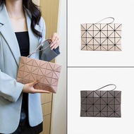 Issey Miyake Japan's new women's bag geometric rhombus envelope clutch bag high-end rhombus cosmetic bag mini bag Genuine imported
