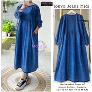 Dress Midi Dress Tokyo Jeans Hq Denim Ndt030