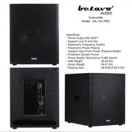 QUALITY Speaker Subwoofer Aktif 15 Inch Betavo SA 15pro sa15 pro 350