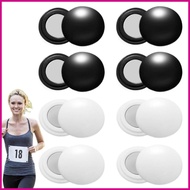 Bib Magnets for Runners 8 Pairs Sports Number Buckles Multi-Function Reusable Bib Magnets for Sports