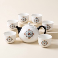 Azure Emblem Tea Set | Set Teh Emblem Azure