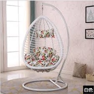 (OFFER) New Outdoor Hanging Egg Swing Chair / EGG CHAIR With Cushion SIze XL