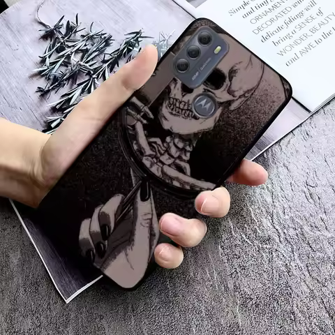 Skeleton Art Phone Case For Moto G85 G55 G05 G14 G75 G31 G50 G10 G20 G30 G60 G13 G32 G84 G54 G53 G72