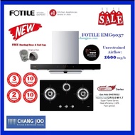 Fotile EMG9037 Chimney Hood + Fotile GHG78312 Gas Hob