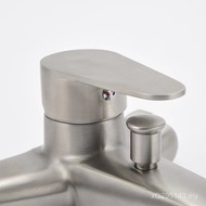 Faucet Triple Bathtub Bathroom 304 Faucet Mixing Valve Shower Stainless Steel Hot and Cold Into Wall