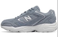 New Balance NB 452 舒適 低幫跑步鞋 男女同款 灰白色 D寬
