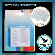 INTEX 59631 6Pcs Repair Patch Repair Kit Self-Adhesive Patch for Swimming Pool Inflatable Air Mattress and Floating Toys