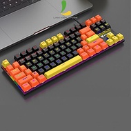 Bàn phím cơ XUNFOX K80 Blue switch - Bàn phím cơ gaming 87 phím kết nối có dây, tích hợp hiệu ứng đè