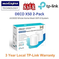 TP-LINK DECO X50 2-Pack AX3000 Whole Home Mesh WiFi 6 System - 3 Year Local TP-Link Warranty