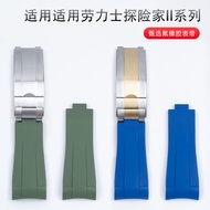 Substitute Rolex Watch Strap 21mm Fluoride Rubber New Style 41mm Black Green Golden Water Ghost Blue
