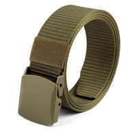 Sabuk Anti Metal Detektor Gesper Tali Kanvas Nylon Ikat Pinggang Anti X-Ray Belt