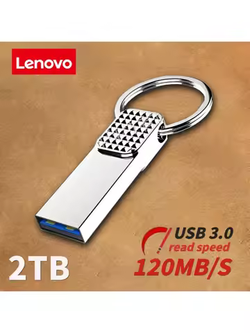 Lenovo USB 3.0 Flash Drive High-Speed USB Flash Drive Xiaomi Storage Device 256GB 512GB Metal Waterp