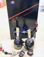 ไฟหน้ารถยนต์ ยี่ห้อ C7 H3 สว่างตาแตก สีขาว 12V-24V