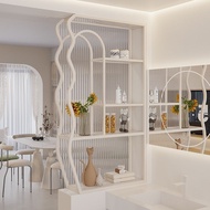 Bathroom Dry Area Half Wall Partition Cabinet Wash Basin Carbon Steel Storage Rack Changhong Glass S