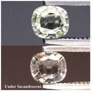 0.37ct 4.2x3.8mm VS Cushion Natural Color Change Diaspore - Turkey Gemstone TG10