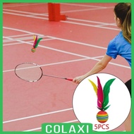 [Colaxi] 5x Badminton Shuttlecocks Feather Shuttlecocks Shuttlecocks Outdoor