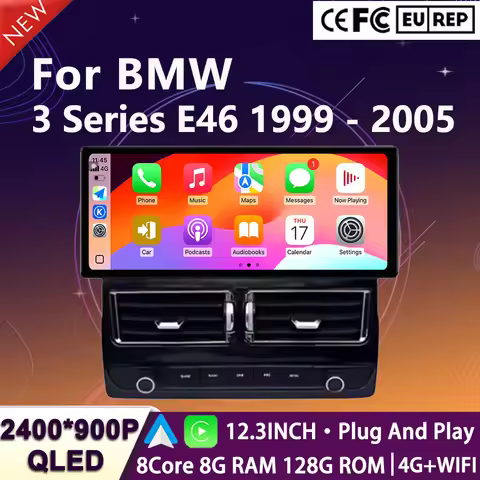 Car Multimedia Player Android 16 For BMW 3 Series E46 1999 - 2005 Wireless CarPlay Auto Navigation G