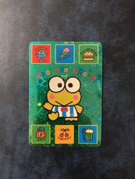 絕版罕有 1992年 Sanrio 青蛙仔 Kero Kero Keroppi 閃卡 閃咭 日版Made in Japan 珍藏卡 珍藏咭 Banpresto 眼鏡廠推出 童年回憶 舊閃卡 舊閃咭