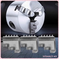 [SzxmkjacMY] 3 Pieces 3 Jaw Chuck Lathe Drilling Jaw Foot Manual Chuck Jaw for   Woodworking  Lathe 