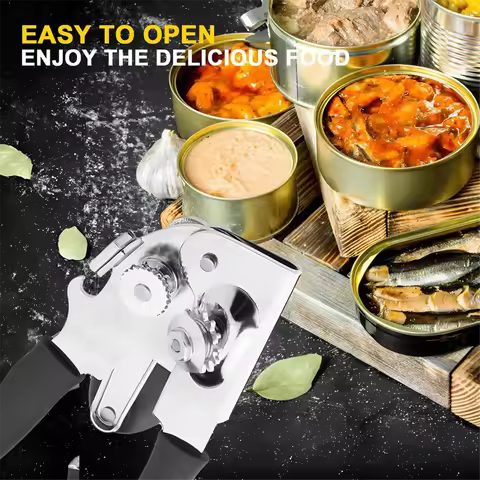 X52A-Multifunctional Can Opener Hand Crank Bottle Opener Can Opener Evaporated Milk Coconut Milk Can