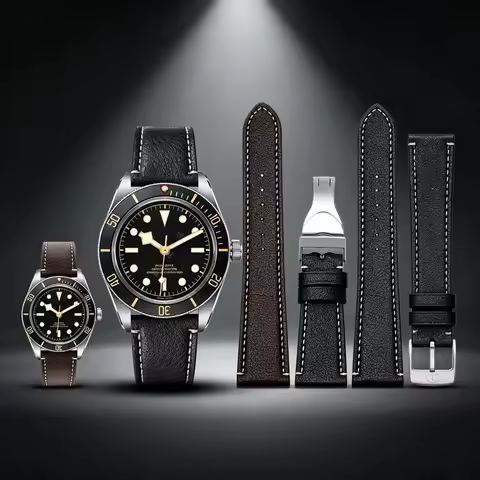 20mm 22mm men Replace cowhide WatchBand For Tudor BLACK BAY 1958 39mm 41mm Gmt Genuine leather Watch