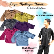 Baju Melayu Baby Newborn Budak Lelaki Raya Uwais Baby Blue Purple Dark Grey Yellow Magenta Nude Smit