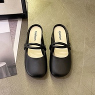 48h sau khi Dép mũi tròn của phụ nữ Pháp tinh tế gót thấp Giày MULLER