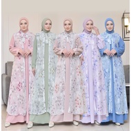 Eirene Dress [LD 110 PB 120] | Premium Dobby Print Dress 050