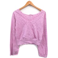 COCO DEAL Blouse cotton pink Long sleeves Direct from Japan Secondhand