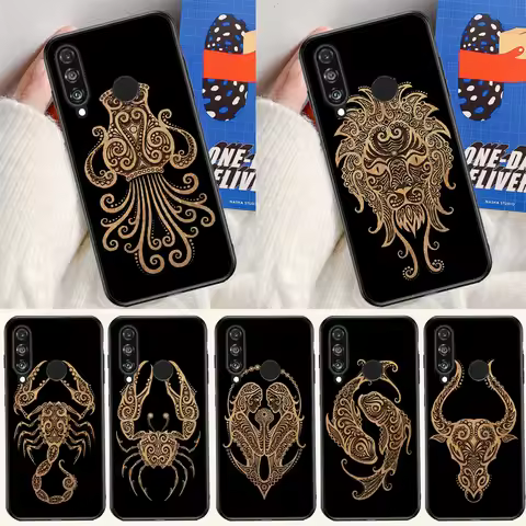 Zodiac Signs For Huawei P30 P20 P40 Lite P60 Pro Nova 5T 12s 12i 11i Y90 Y70 Y60 Y61 Y91 Y72 9 10 SE