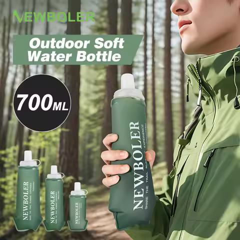 NEWBOLER Sports Water Bottles BPA-Free Collapsible Soft Flask Running Camping Hiking Hydro Flask Sof
