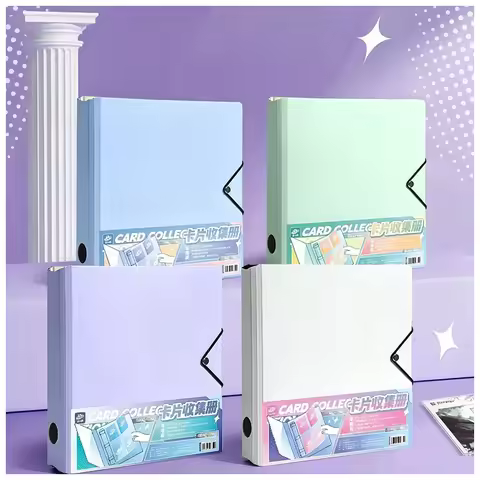 Kawaii Kpop Binder A5/A4 Photocard Album PVC Free for 3 inch Cards Polaroid,4/9 Pocket Pages Card Bi